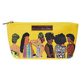 Pardon My Fro Yellow Cosmetic Bag