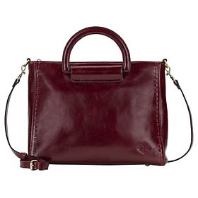 Patricia Nash Blera Leather Satchel Crossbody