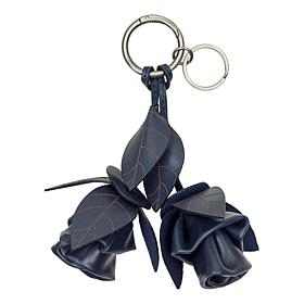 Patricia Nash Laced Rose Leather Bag Charm 