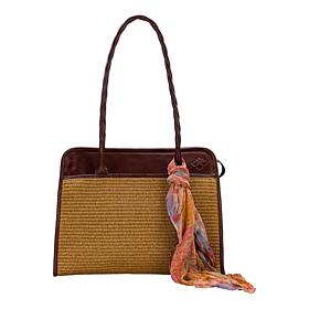 Patricia Nash Large Paris Satchel with Scarf