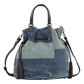 Patricia Nash Lennox Denim Large Satchel