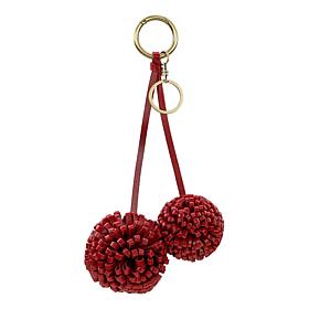 Patricia Nash Pom Pom Key Fob
