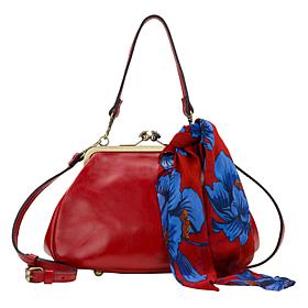 Patricia Nash Tabby Frame Bag w/Scarf