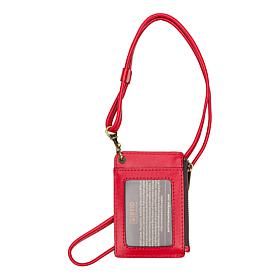Patricia Nash Viera Leather Card Case Lanyard