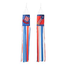 Patriotic Americana Hat and Firecracker Windsocks 