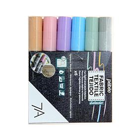 Pebeo 7A Fabric Markers 4 mm Pastel