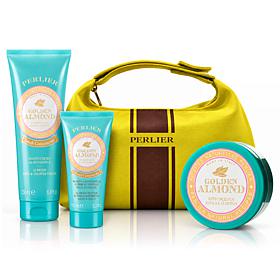 Perlier 3pc Holiday Kit Gold Almond