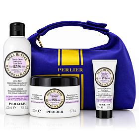 Perlier 3pc Holiday Kit Shea Lavender