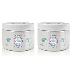 Perlier White Almond Body Cream Duo with Pearls of Youth