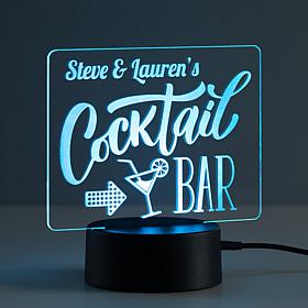 Personalized Acrylic Cocktail Bar Nightlight