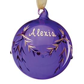 Personalized Birthstone Ornament
