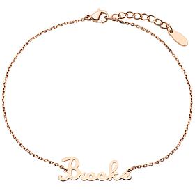Personalized Fancy Script Name Anklet