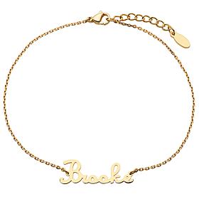 Personalized Fancy Script Name Anklet