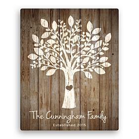 Personalized Our Family Tree 16" x 20" Canvas