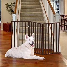 Pet Adobe Freestanding 3-Panel Folding Pet Gate