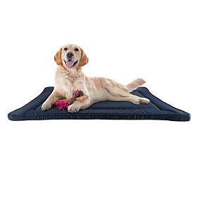 Pet Adobe Waterproof Dog Crate Pet Bed 38.75" x 25" Navy