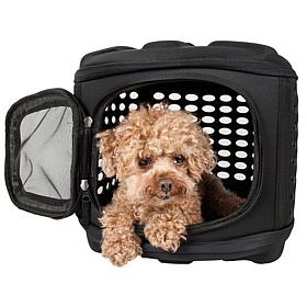 Pet Life Circular Perforated Hard Shell Collapsible Pet Carrier