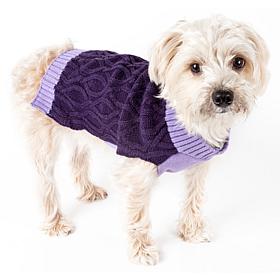 Pet Life Oval Weaved Heavy Knitted Fashion Designer Dog Sweater
