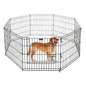 Pet Trex 24" Black Playpen for Pets