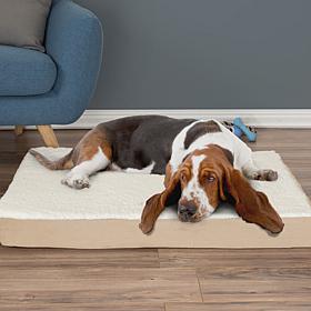 PETMAKER Orthopedic Sherpa Top Pet Bed - 36" x 27"