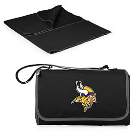 Picnic Time Officially Licensed NFL Blanket - Minnesota Vikings Black