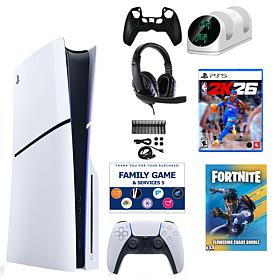 PlayStation PS5 Slim Chaos with NBA 2K26, Accessories Kit & Voucher