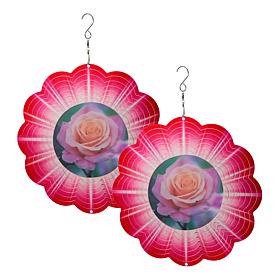 Plow & Hearth Holographic Illusion Spinner - 2-pack