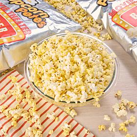 Popcorn Pete's 4pk Movie Theater Butter Gourmet Popped Popcorn Bags