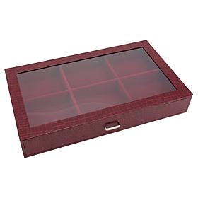 Prestige™ Croco-Embossed Single Drawer Jewelry Box - 8-Compartment