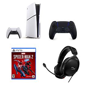 PS5 Disc Console Spiderman 2 Bundle with Headset & Controller