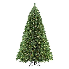 Puleo 7.5 ft. Noble Fir Artificial Christmas Tree w/600 Clear Lights