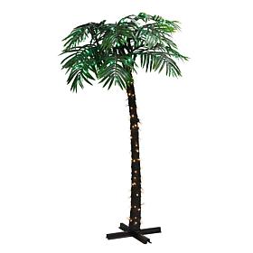 Puleo International 8' Pre-Lit Palm Tree 