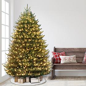 Puleo Intl. 7.5' Pre-lit Canadian Balsam Fir Artificial Christmas Tree