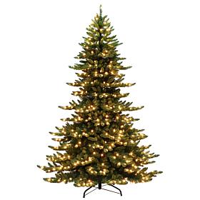 Puleo Intl. 7.5' Pre-lit Portland Spruce Artificial Christmas Tree