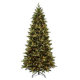 Puleo Intl. PreLit 7.5' Slim Westford Spruce Artificial Christmas Tree