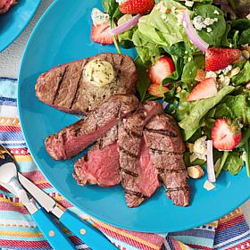 Pureland 10ct 5oz Black Angus Sirloin Steaks with Garlic Herb Butter