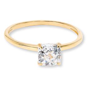 Radiance by Absolute™ 10K Gold 1ct 100-Facet Princess Solitaire Ring