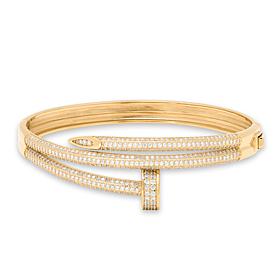 Radiance by Absolute™ 11.57ctw Nail-Design Wrap Bypass Bracelet