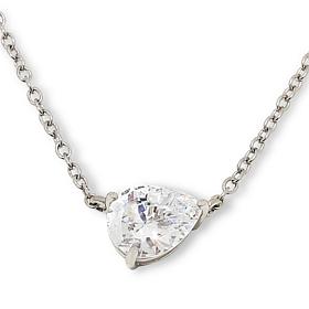 Radiance by Absolute™ 16" East-West Solitaire Necklace