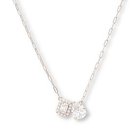 Radiance by Absolute™ 16" Pear and Cushion Toi et Moi Necklace