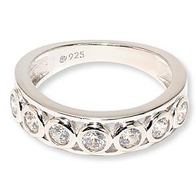 Radiance by Absolute™ 1.65ctw Round Bezel-Set Band Ring