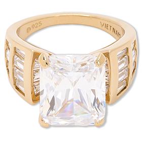 Radiance by Absolute™ 20.30ctw Radiant Solitaire with Baguettes Ring