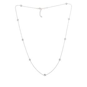 Radiance by Absolute™ 24" Cubic Zirconia Bezel-Set Station Necklace