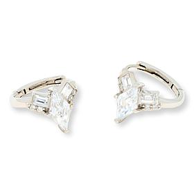 Radiance by Absolute™ 2.85ctw Mixed Cut Hugger Hoop Earrings