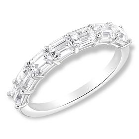 Radiance by Absolute™ 3.01ctw Emerald-Cut Semi-Eternity Ring