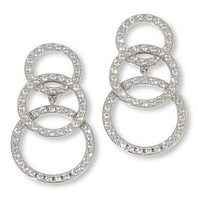 Radiance by Absolute™ 5.44ctw Triple Circle Drop Earrings 