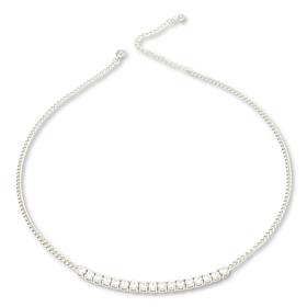 Radiance by Absolute™ 7.31ctw Round Stone Frontal Curb Link Necklace