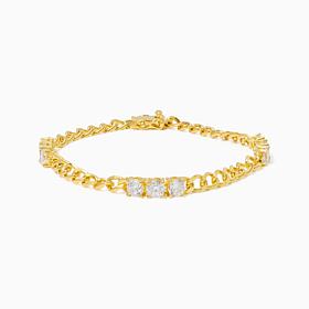 Radiance by Absolute Bezel Chain Link Bracelet