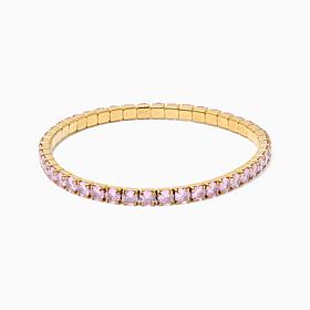 Radiance by Absolute Color Round Cut Stretch Tennis Bracelet