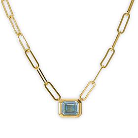 Radiance by Absolute™ CZ-Accented Paperclip Chain Necklace